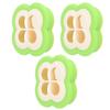 3Set Sandwich Cutter 4 Leaf Shaped Bread Mold Sushi Making Tool for Home Kitchen