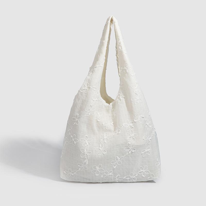 Borsa a Tracolla Singola in Tela Ricamata Pericardio Fatata Primavera/Estate Borsa Tote a Mano/Sottobraccio