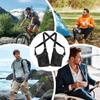 Double Shoulder Strap Multi-Pocket Outdoor Anti-Theft Tacticals Fishing Bag Waterproof PU Multi-Purpose Men's Cross-body Bags