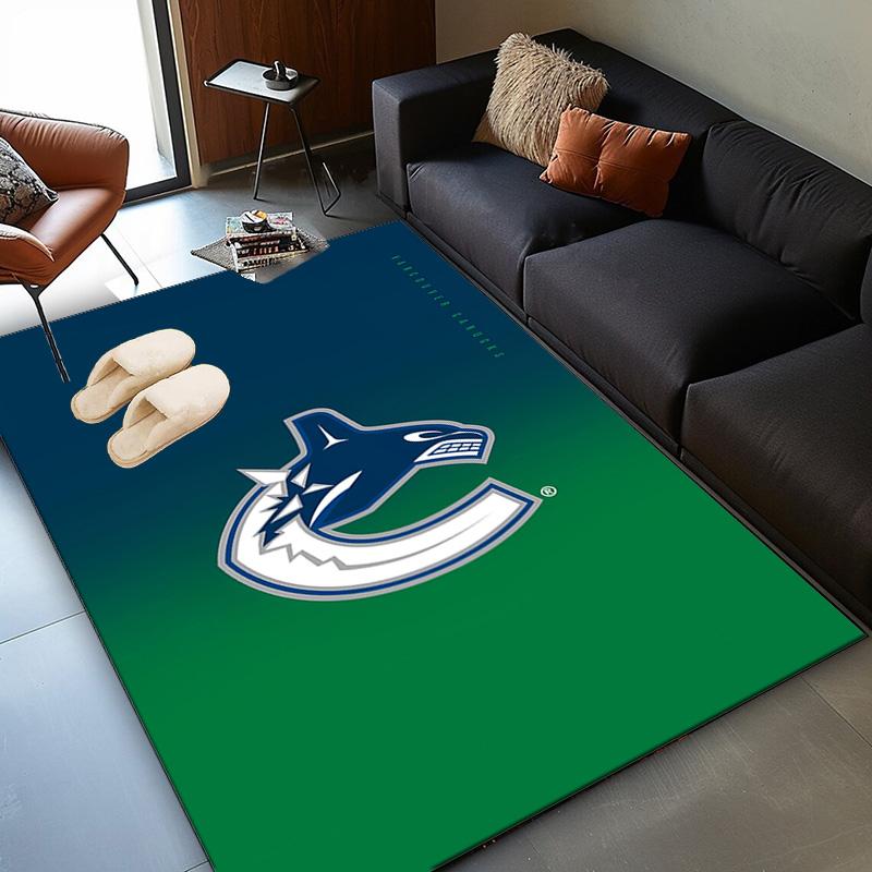 Hockey Team Vancouver-Canucks Area Rug Suitable for Indoor And Outdoor,Carpets for Kitchens, Homes, Offices, Living Rooms,Home Decor,Christmas Gift