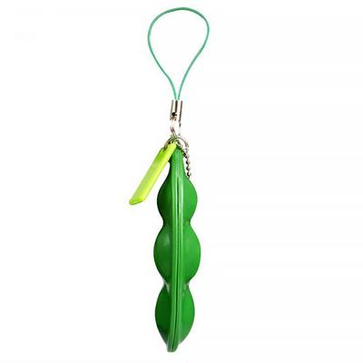 Pea Pod Key Ring with Cute Appearance Stable Mental Performance Fidget Toys with Good Tear Resistance Release Pressure Accessory