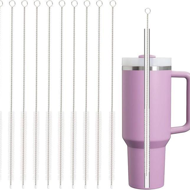 Popular Teapot Kettle & Bottle Cleaning Brush with Stainless Steel & Nylon Bristles