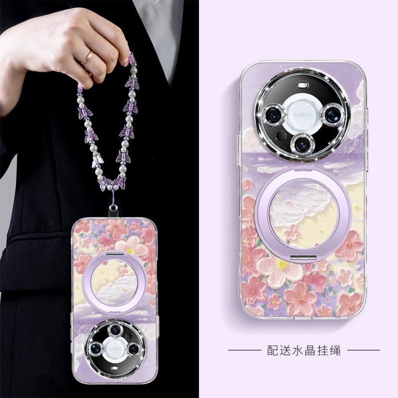 Applicable to Huawei mate70pro mobile phone case new mate50pro + case advanced sense mate60pro magnetic attraction