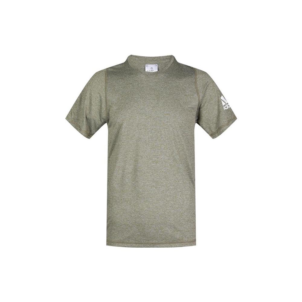 adidas Casual Sports Round Neck Training Short Sleeve Dark Green Men s FL4616 XXL