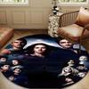 vampire Saga Romance Round Rug for Livingroom,Bedroom, Palyroom, Chair Rug, Area rug, Circle Carpet, Large Size Fan Christmas gift