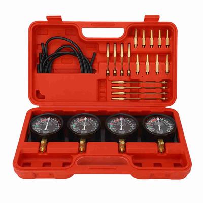 Kit de instrumente pentru sincronizator carburator cu vid cu 4 furtunuri de cauciuc pentru motocicleta cu 4 cilindri