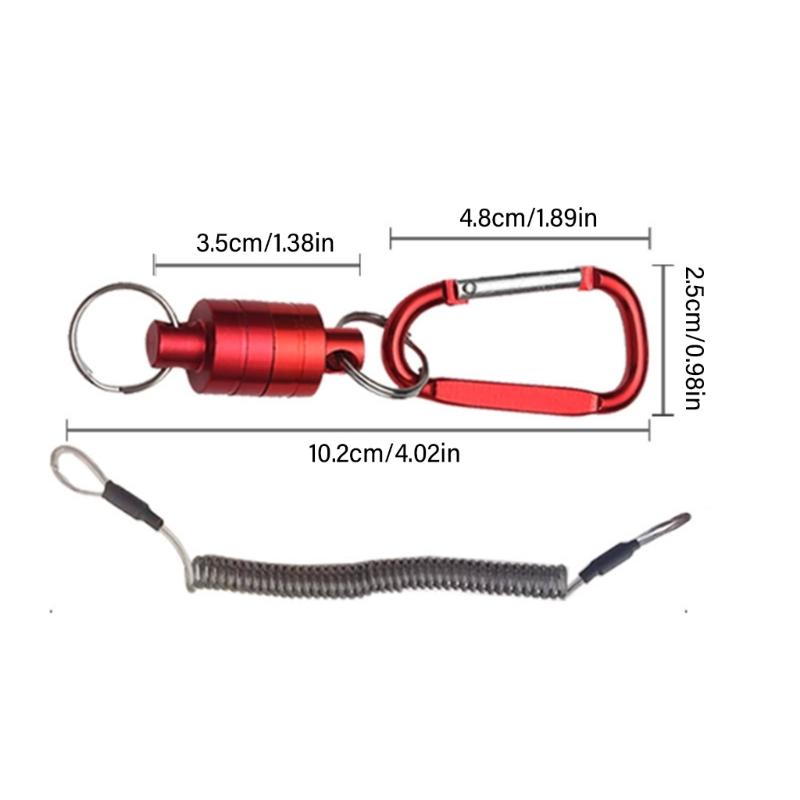 Karabiner Schnalle Fliegenfischen Hängehalter Lanyard Clip Magnet Angeln Magnetischer Netzhalter Hängehalter Lanyard Clip