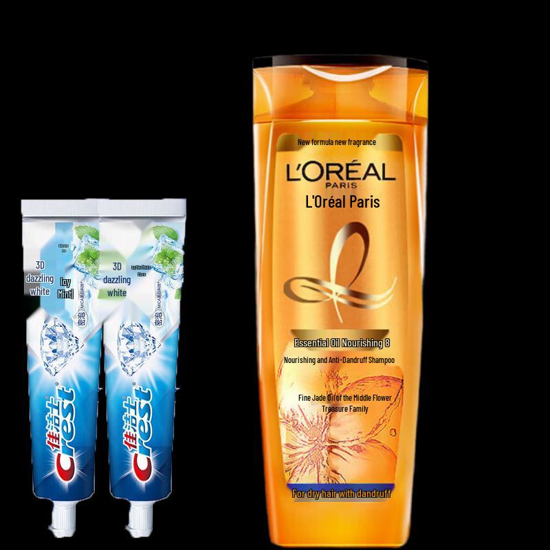 

Crest 3D White Toothpaste & Anti-Dandruff Shampoo Combo