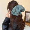 French Elegant Knit Hair Tie Nonslip Hair Holder 26cm Circumference Headdress Comfortable Daily Use Accessory