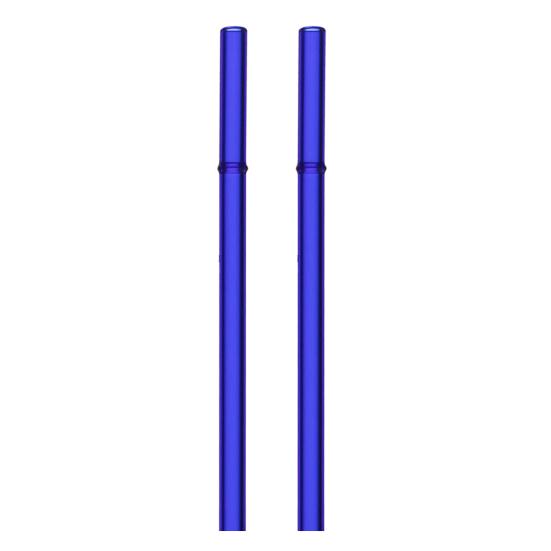 2Pcs Glass Straws Set Reusable Heat-Resistant Drinking Straws Eco-Friendly Alternative to Plastic Straws for Hot Cold Drinks