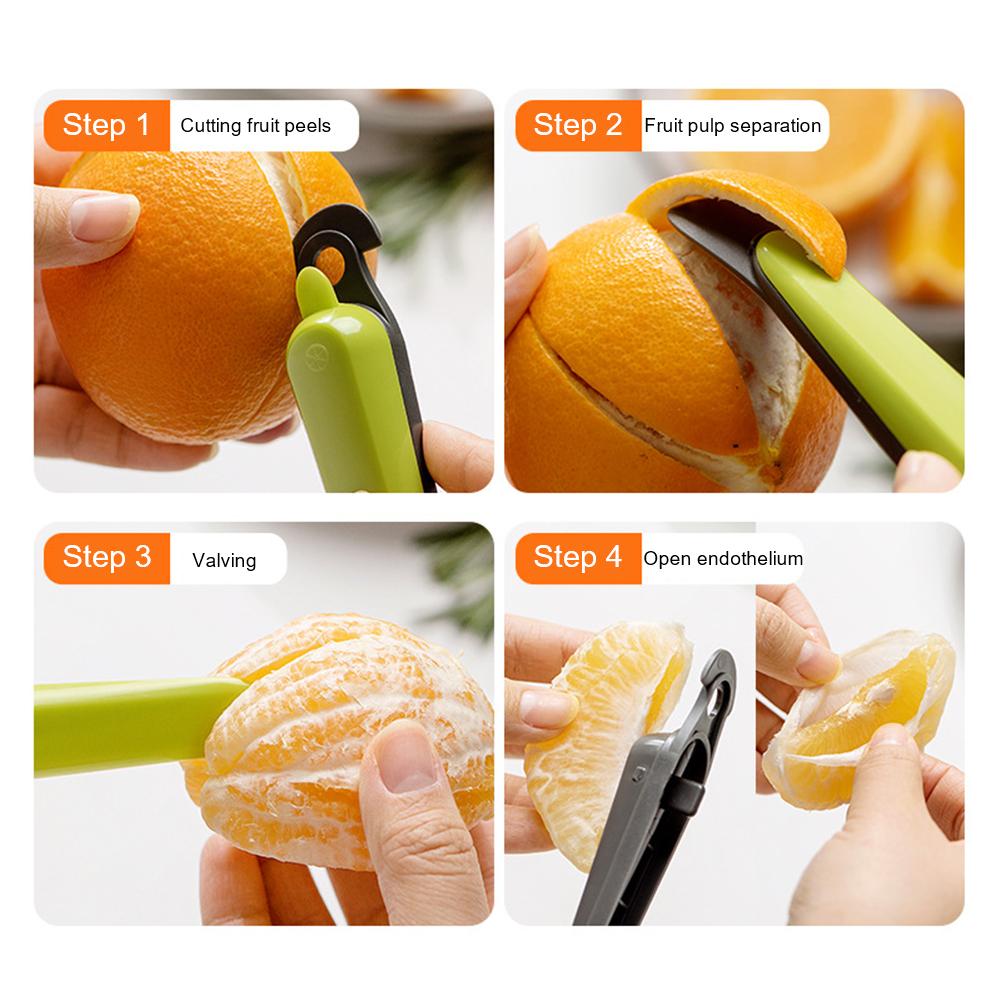 Orange Peeler Stripper Orange Device Peeling Knife Multifunctional Grapefruit Lemon Orange Cutter Kitchen Fruit Vegetable Tools