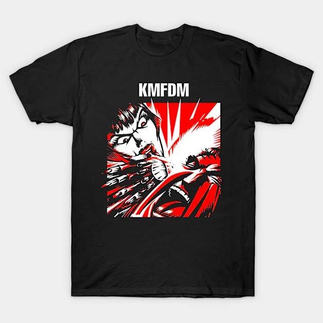 Kmfdm Vintage Rock Band 100% Cotton T-shirt Mens Tees Top S