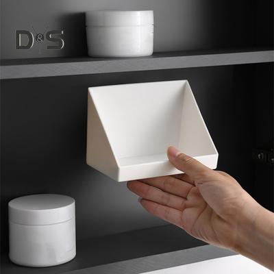 1/2/3Pcs Wall Mounted Storage Organizer Clear Storage Box Strong Load-bearing Easy To Install Bathroom Cabinet Shelves Organizer