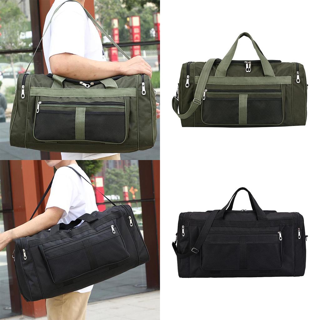Travel Duffel Bag Handbag Adjustable Strap Wear Resistant Carry On Tote Weekender Bag for Laptop Swimming Shoes Trip Exercise