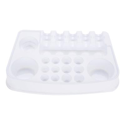 12Pcs Disposable Plastic Tattoo Cartridge Color Tray Needle Holder Stand Trays Tattoo Plate