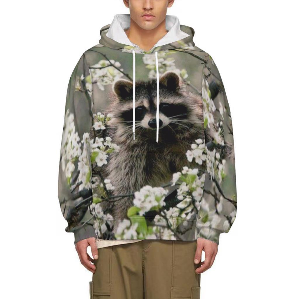 Cute Animal Printed Men's Hoodie For Sweatshirt 3d Print Long Sleeve Pullover Street Man Clothing Men's Hooded Sweater 2024