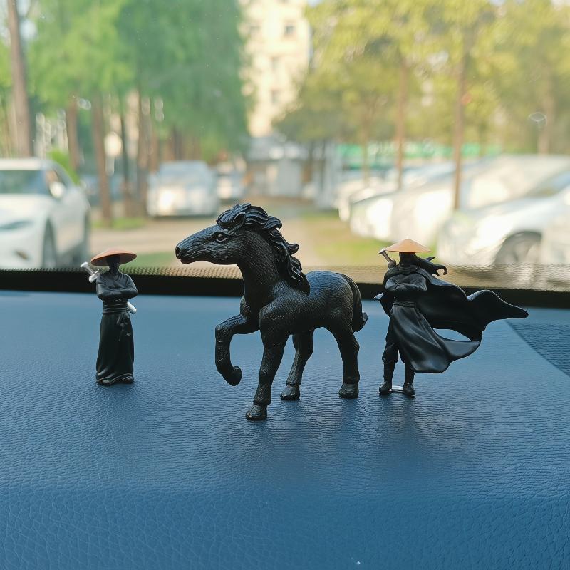 Mini figurky ze pryskyřice Dekorativní 50 mm Starověcí Sino-japonští Samurajští Válečníci Kancelářský Koutek Domácí Plocha Vnitřek Auta Model Dárky