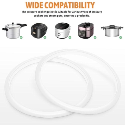 PartyKindom Silicone Sealing Ring Compatible with Instant Cookers and Pressure Cookers, Replacement Part, Silicone Gasket Seal Ring for 16cm Pot Inner