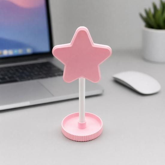 3D-printet Hovedtelefonholder, Stjerneformet Headsetholder, Øretelefonholder med Kabelholder, Fleksibel Hovedstøtte med Solid Base til Alle Hovedtelefonstørrelser