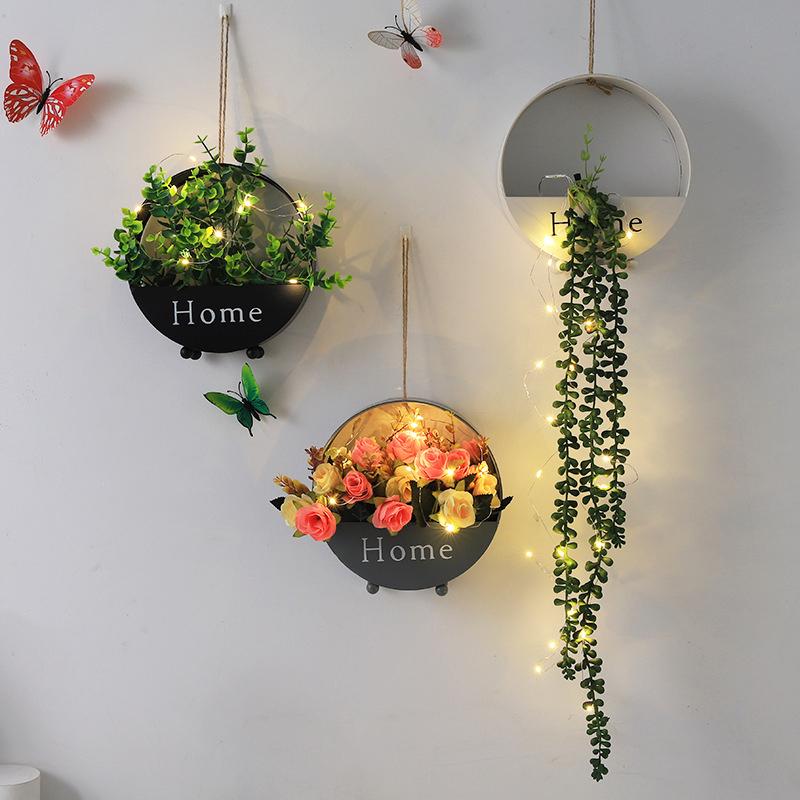 1PC Storage Rack Decorative Wall Mounted Hung Iron Modernity Elegant Living Room Stable Structure Functional Simple Artistic