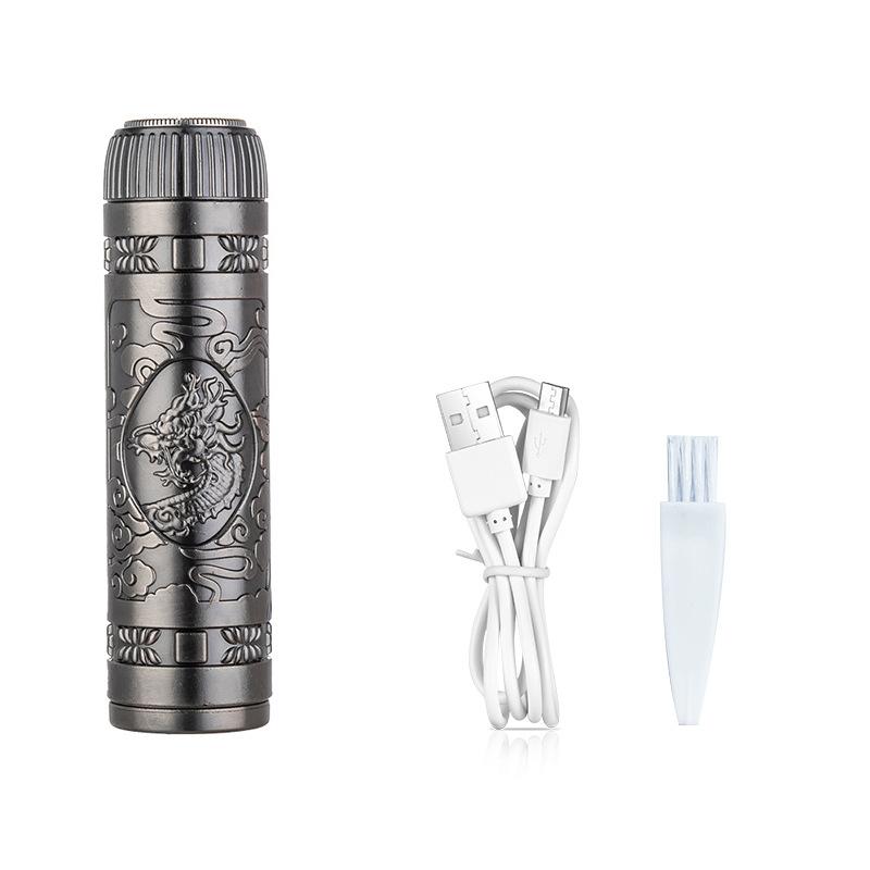 

Электрическая бритва для бороды, USB-зарядка, портативный триммер для стрижки волос, профессиональные парикмахерские аксессуары, водонепроницаемые мужские бритвы, машина с узором дракона