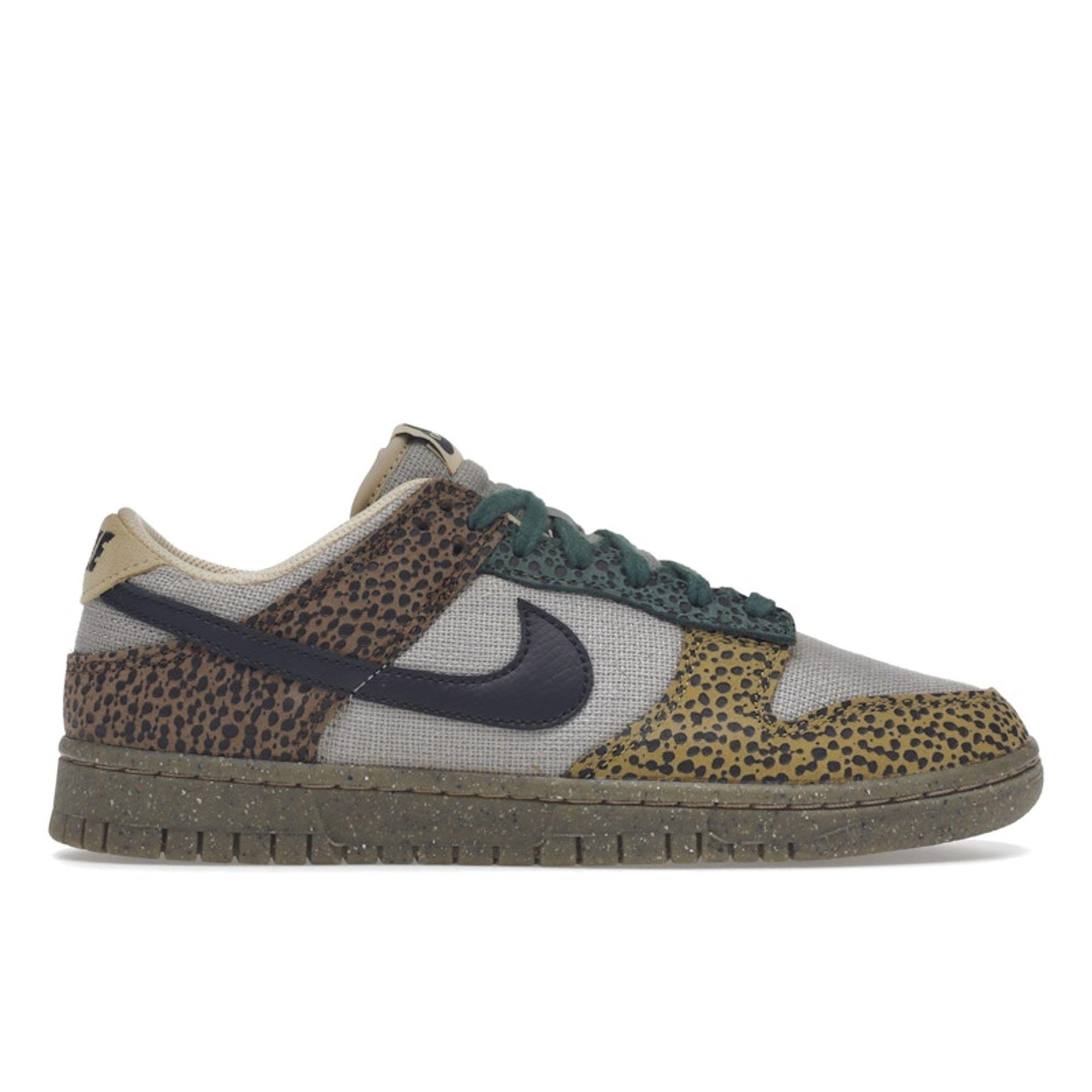 Sneakers da uomo Nike Dunk Low Golden Moss Marrone Cacao-Wow Off-Noir DX2654-200 cm