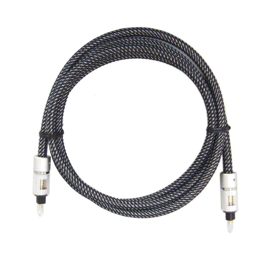 Optical digital cable compatible with high resolution sound source 192KHz 24Bit high grade black 1.5m square-square VM-4069BK