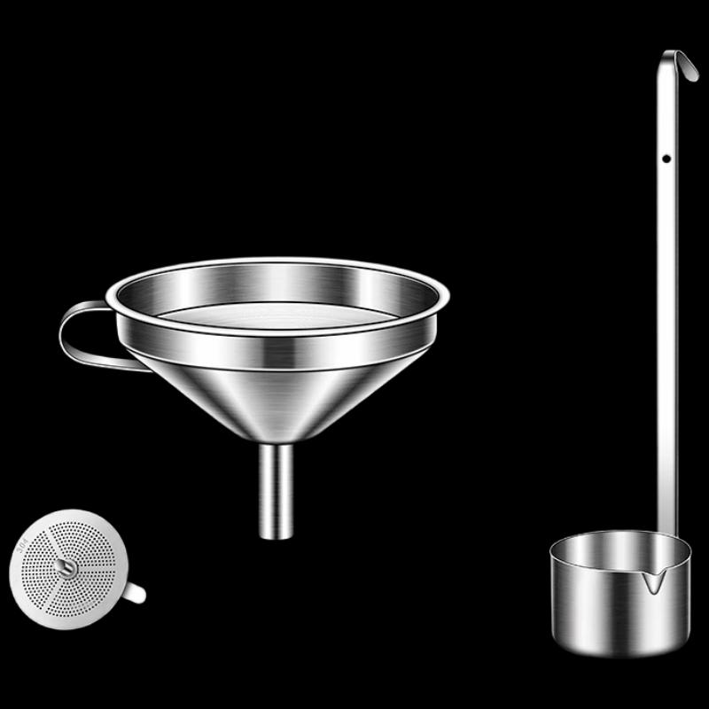 Stainless Steel Funnel & Wine Dipper Set