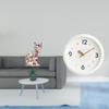 Elegant Feline Sculpture Timepiece Modern Figurine with Large Numerals Clock for Home Office