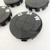 45/74/82mm Hauben-/Kofferraumembleme + 68mm Radnabendeckel - Kompatibel mit BMW 3er/4er/5er Serie & X5/X6 (F-Serie) - Schwarz-Weiss