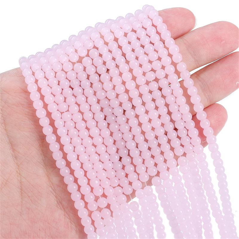 95ks křišťálových skleněných korálků Pevné volné vymezovací korálky pro vlastní výrobu náhrdelníků a šperků