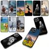 Hülle für Samsung Galaxy A36 A17 A26 A07 A35 A54 A53 A13 A33 A34 S8 S9 S20 S21 FE S10 Plus Handyhülle Wildes Pferd Haustiere