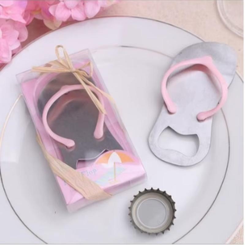 Silver Metal Stainless Steel Flip-flop Shoe Corkscrew Bottle Beer Openers For Wedding Party Birthday Favor Gift