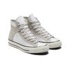 Chuck 70 Crafted Canvas High White Grey Unisex Sneakers A01780C