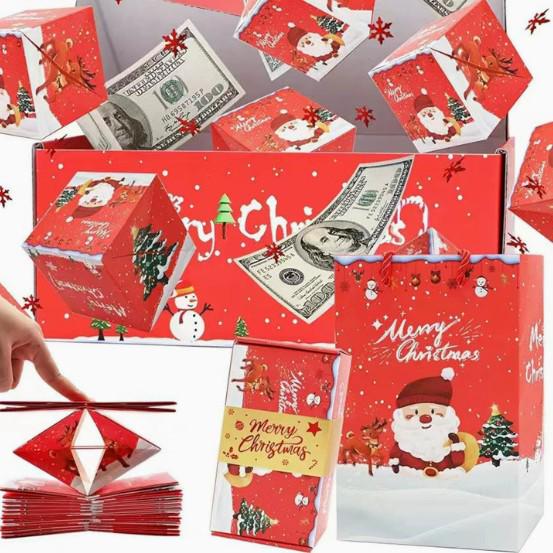 Douyin-Inspired Surprise Pop-up Red Envelope Box - Birthday & Valentine's Day Gift with Festive Hot Stamping
