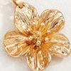 Blomsterkjede for kvinner Metallblomstanheng Kjede Hypoallergenisk smykke for bryllup, bursdag, jubileum
