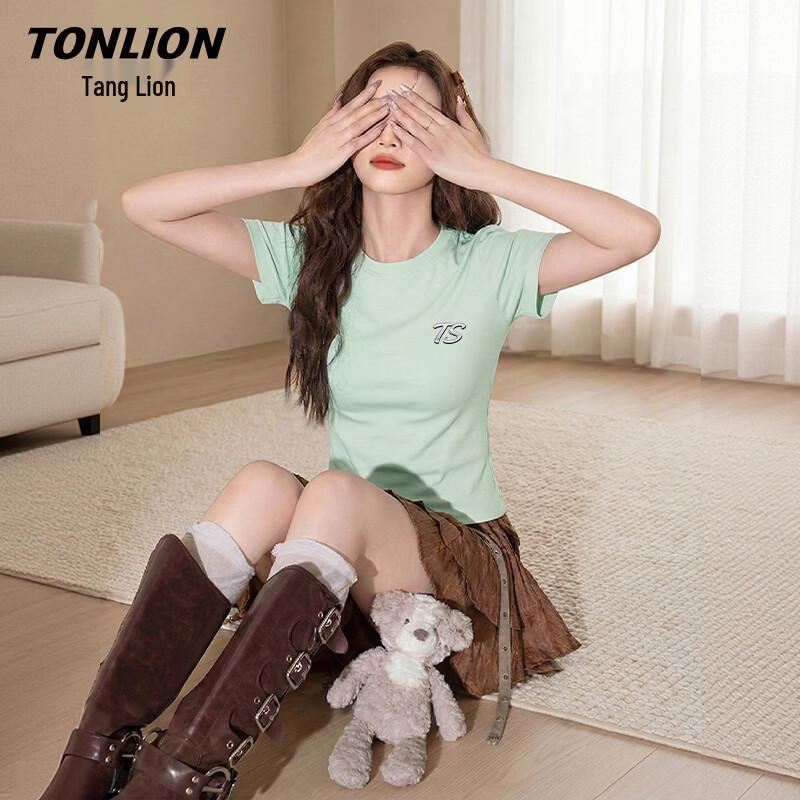 TonLion Women s Slim Fit Graphic T-Shirt L