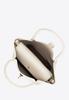 Wittchen Women's Eco-Leather Suitcase With Embossed Signature, Cream, Cream, Eco-Leather