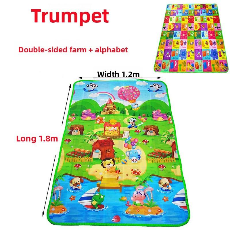 Babykrypmatta Eva-skum Vikbar Lekmatta Med Mjuk Yta För Småbarns Lärande Och Babyutveckling