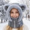 Windproof Winter Balaclava Hat Thick Ear Protection Hat Warm Winter Integrated Cap  Winter