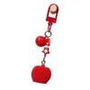 Bag Pendant Star Fruit Shape Bag Hanging Ornament with Bell Sound Stress Relief Charm Key Chain Hanging Ornament