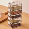 Gewürzbox mit 4/5 Fächern Auslaufsicher Verschlossen Küchenorganizer mit Transparentem Fenster Meal Prep Aufbewahrungsbehälter für Pfefferkörner Chili