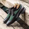 Men Vintage Block Shoes Black Brown Lace up Business Office High Quality Formal Shoes Gentleman Social Shoes Size 38-48 Men Shoe