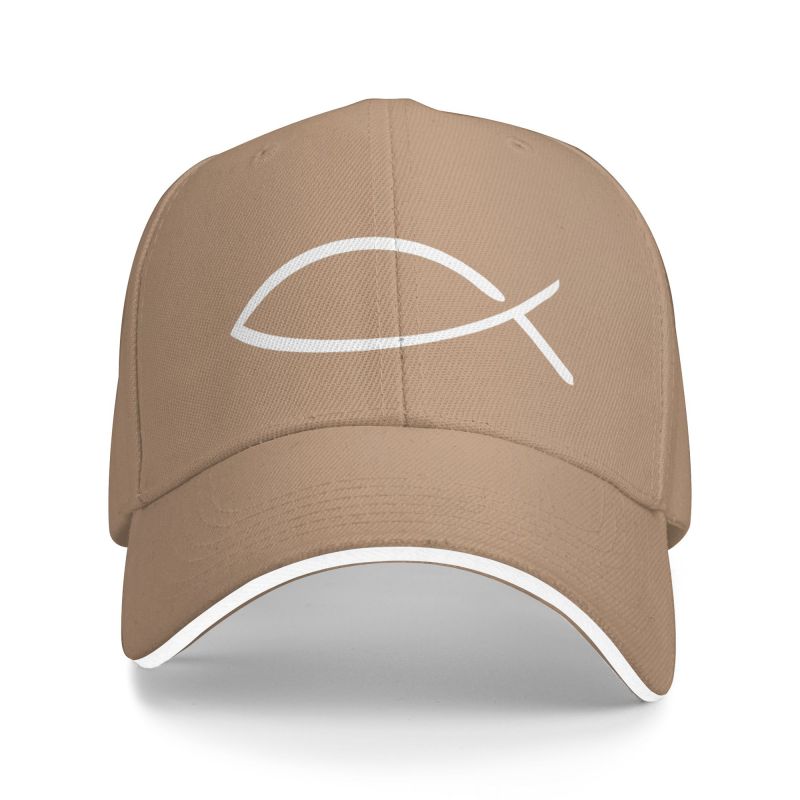 Șapcă de baseball Classic Jesus Fish Femei Unisex Personalizat Ajustabil Unisex Christian Dad Hat Spring