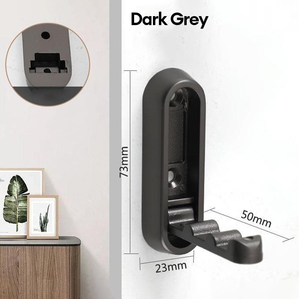 Wall Hooks Folding Towel Hanger Wardrobe Door Bathroom Hooks Invisible Clothing Hooks Multi-Purpose Coat Clothes Holder