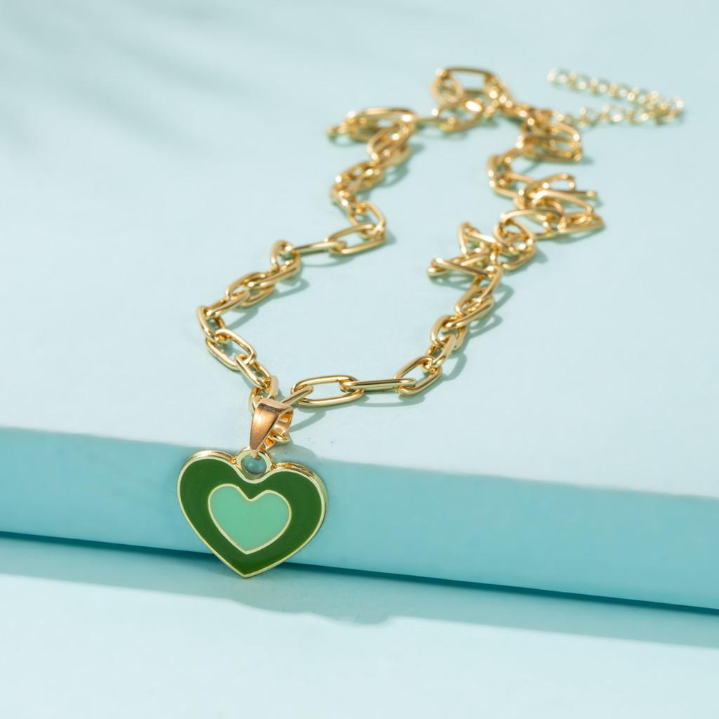 Stylish Minimalist Heart Pendant Necklace Unique Alloy Design Perfect For Any Occasion
