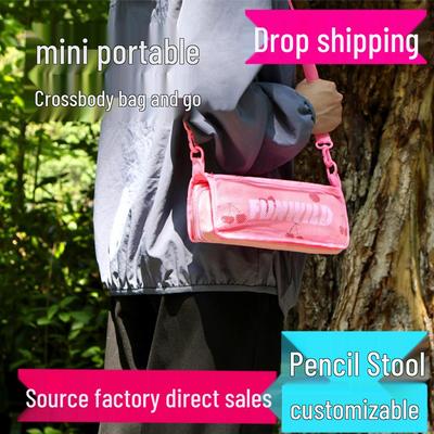 Ultraleichte faltbare Reise-Handtasche mit Hocker - Tragbarer Angel- und Campingstuhl