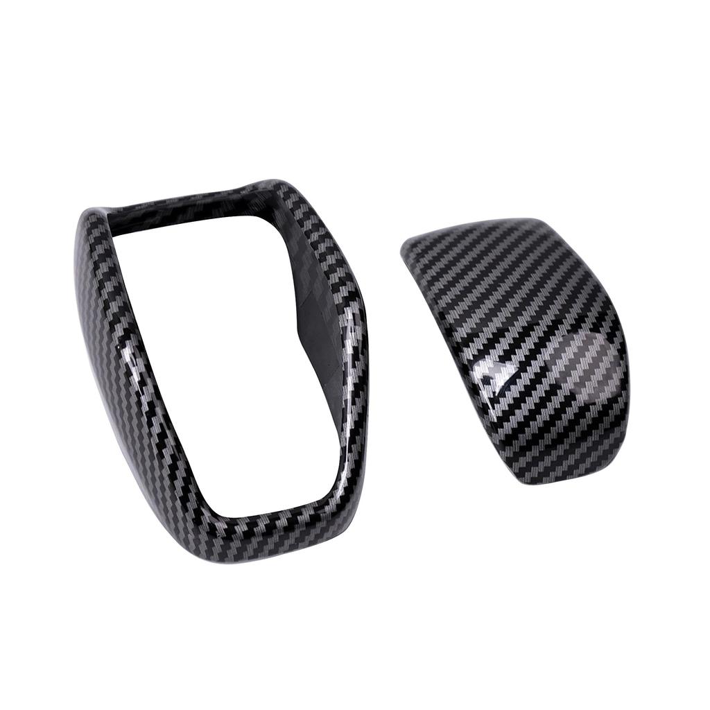 Felimoa New 80 Series Dress Up Interior Parts 2P Shift Knob Cover for New Harrier (Carbon Style)