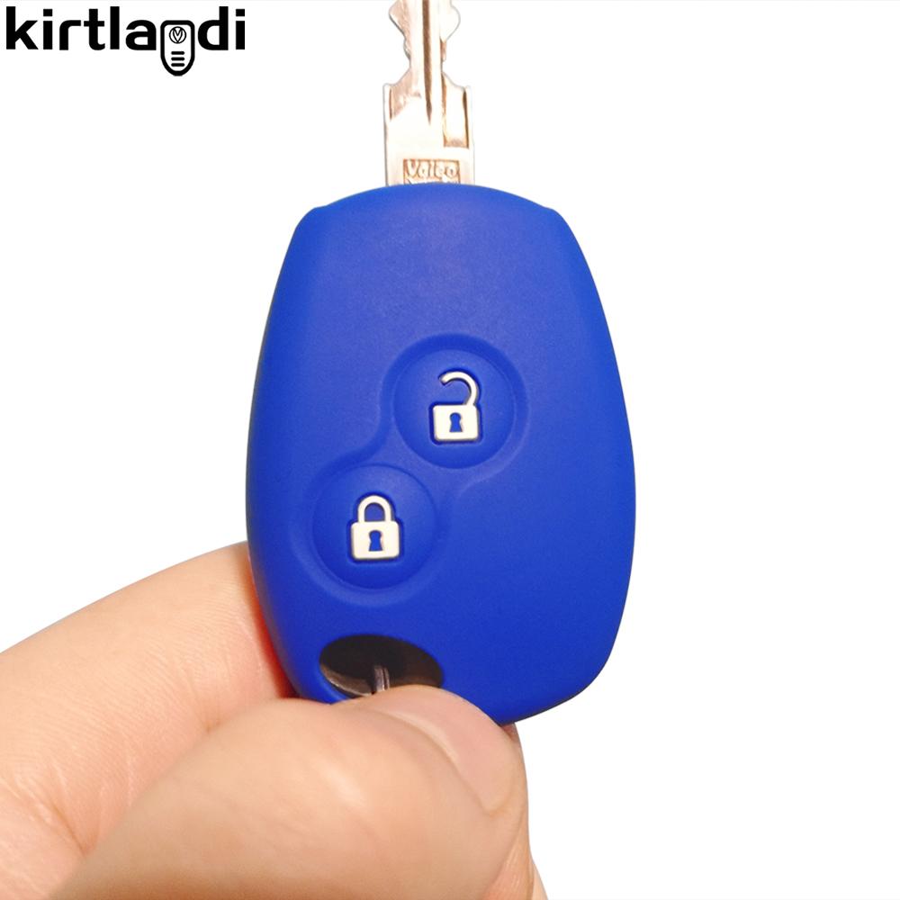 For Renault Clio Duster Dacia Logan 2 3 Sandero Traffic for Opel Vivaro for Nissan Terrano Almera Silicone Car Key Case Cover