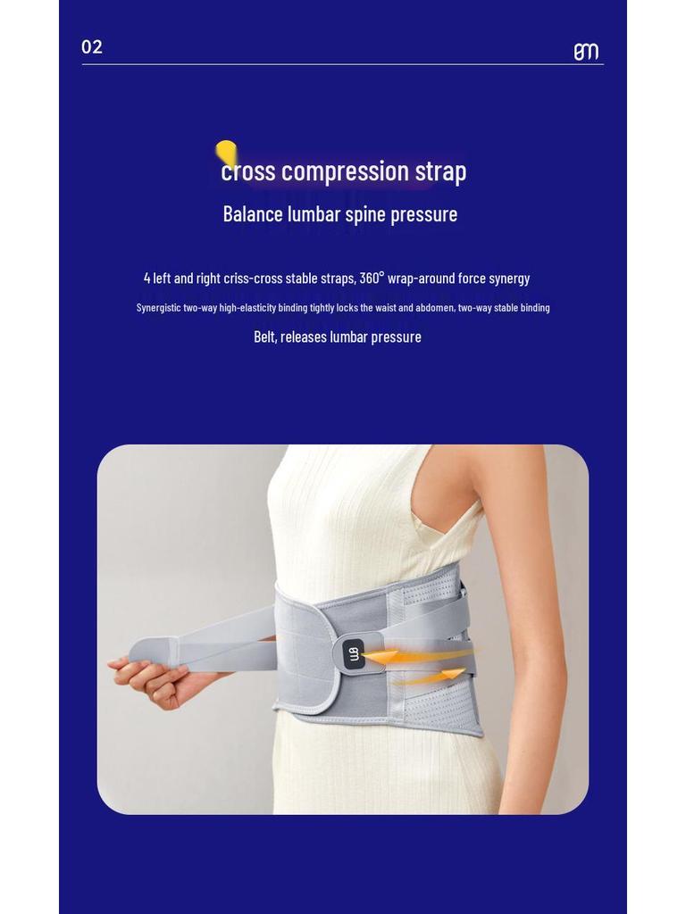 Heated Lumbar Support Belt for Weightlifting and Fitness